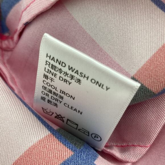 New Paper London Women's Pink Miami Check Wide Leg Pull On Silk Pants UK 4 - Picture 11 of 15